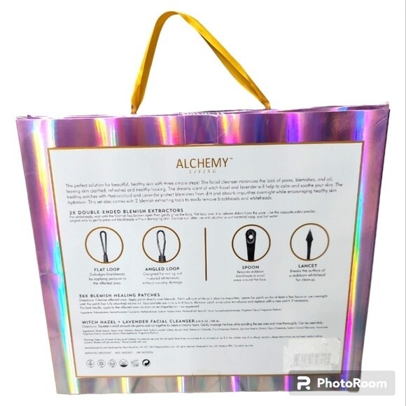 Alchemy 4 pc Blemish Rescue Kit Lavender Healing Patches & Witch Hazel  Cleanser - Picture 2 of 9